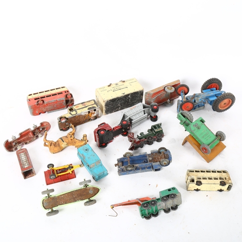 469 - A quantity of diecast vehicles and accessories, including Dinky and Matchbox