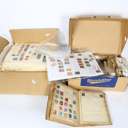 768 - Various Vintage loose postage stamps and albums