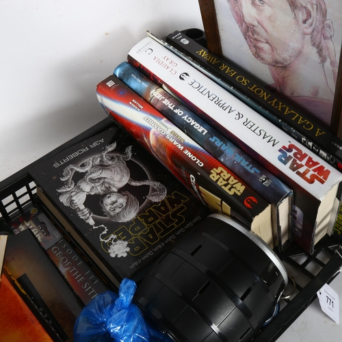 771 - A selection of Star Wars books, both hardback and paperback, Empire Magazine December , The Hobbit l... 