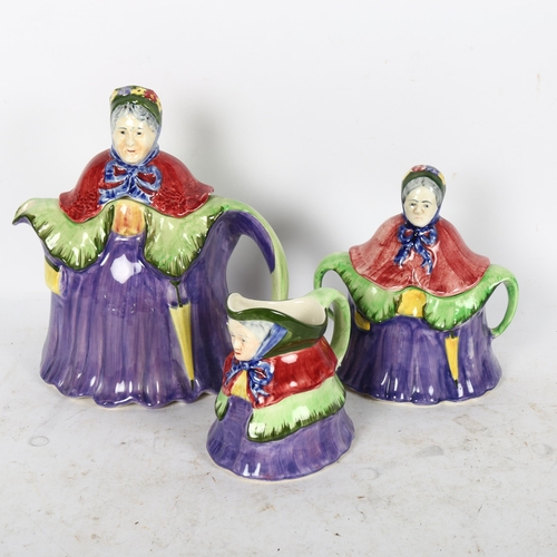 615 - A Staffordshire Radford design novelty 3-piece tea set, 