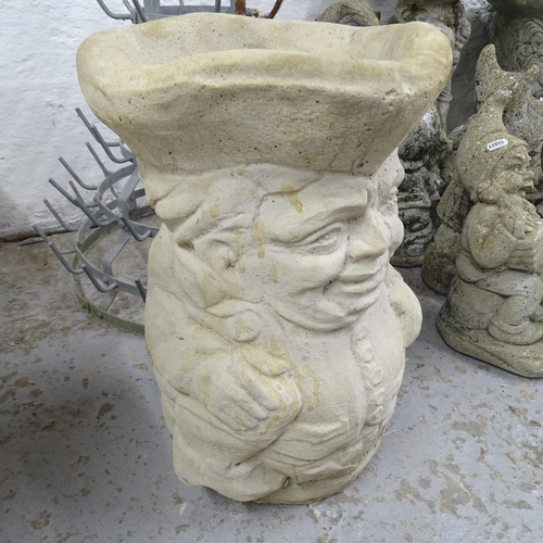 2717 - A concrete Toby jug figure, 45cm