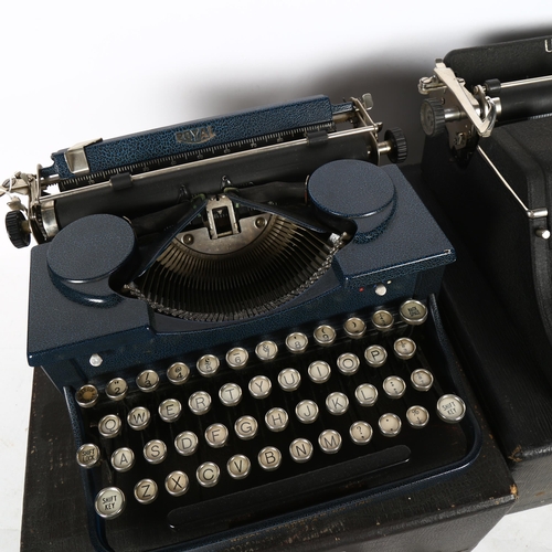 865 - An Underwood Universal typewriter, and Royal Duotone typewriter, both cased (2)