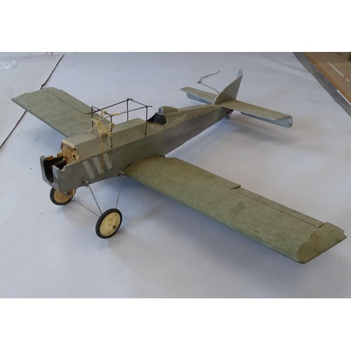 2397 - A model aircraft chassis in RAF colours, wingspan 155cm, H37cm, L115cm