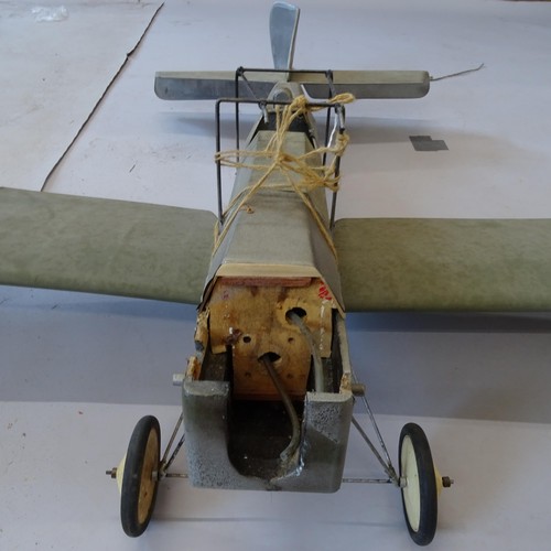 2397 - A model aircraft chassis in RAF colours, wingspan 155cm, H37cm, L115cm