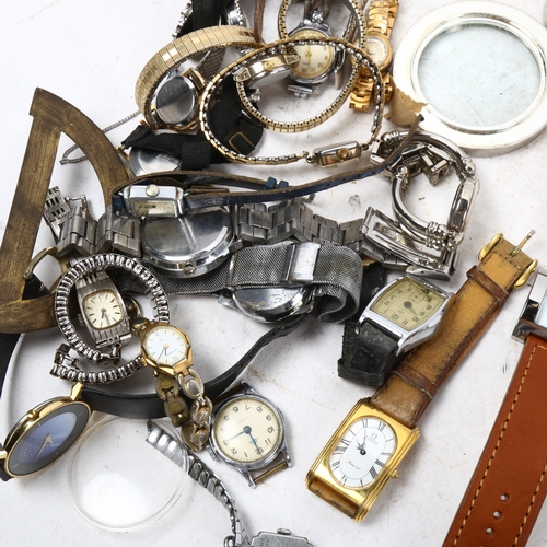 1049 - A group of various wristwatches, pocket watch etc (all quartz)