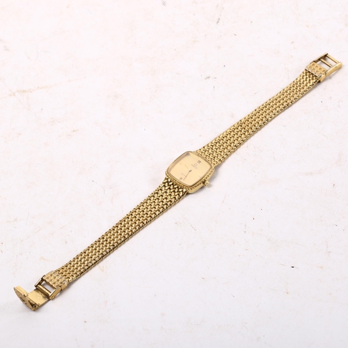 1053 - A lady's gold plated Omega De Ville quartz wristwatch, movement marked 46362341