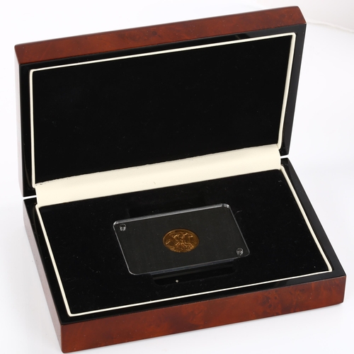 314 - A George V 1914 gold half sovereign coin, in presentation case