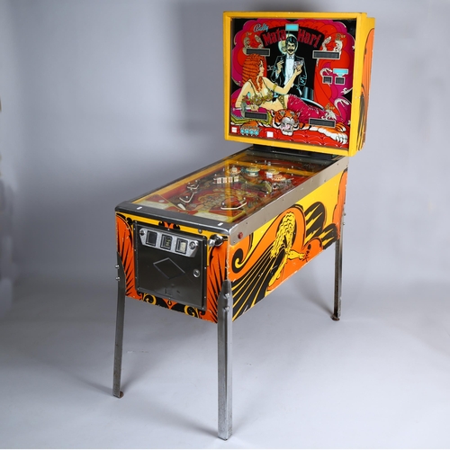 1012 - Bally Mata Hari pinball arcade machine 1978, 4-player, stainless steel and wood case, working order ... 