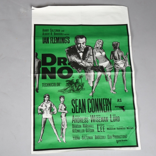 1022 - Film Poster - James Bond - Dr No (UA 1962) British Double Crown re-release 1968, 20