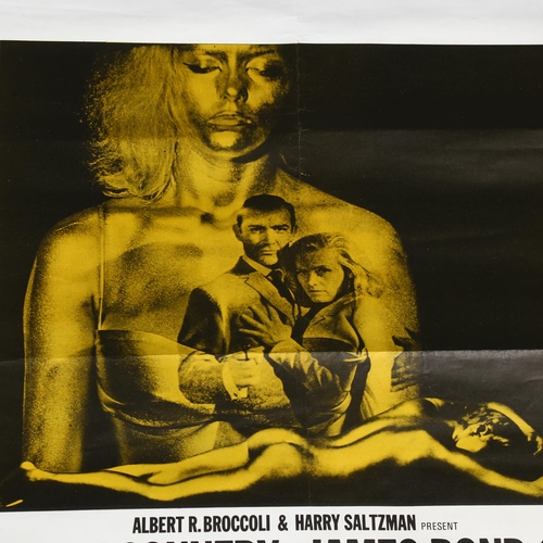 1024 - Film Poster - James Bond - Goldfinger (UA 1964) British Double Crown, 1969 re-release, 20