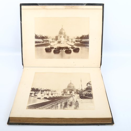 1076 - 1889 PARIS EXHIBITION - an album of large format photographs, including the Eifel Tower, album size ... 