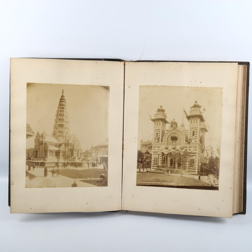 1076 - 1889 PARIS EXHIBITION - an album of large format photographs, including the Eifel Tower, album size ... 