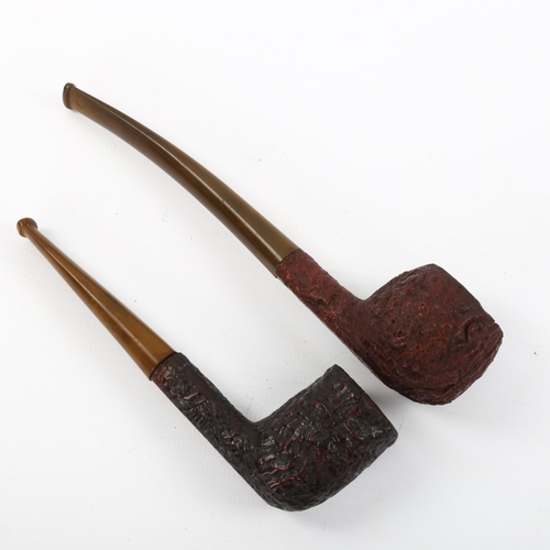 1095 - A pair of Dunhill shell briar pipes