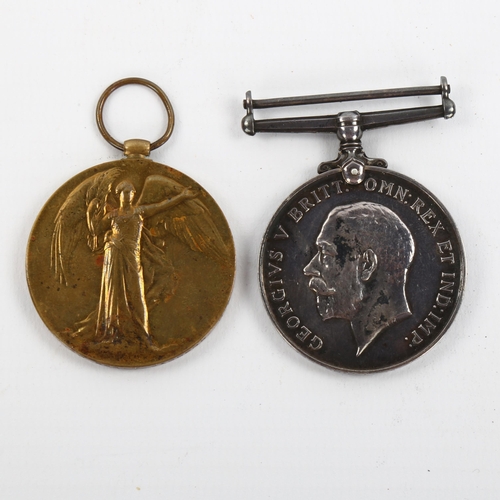 1098 - A pair of Great War Service medals, awarded to WR315190 Sprt Jaggers RE