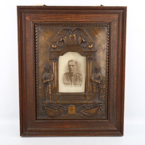 1130 - A Great War Period composition relief frame 