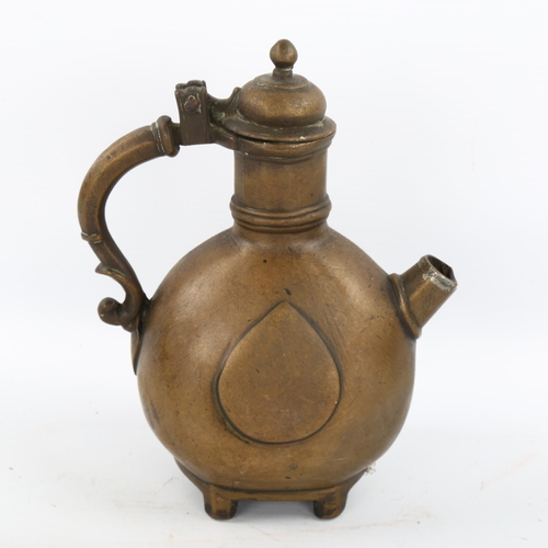 1157 - A Chinese bronze water ewer, height 17cm