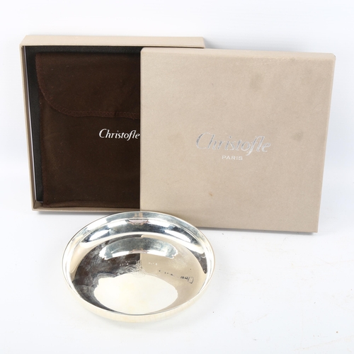 1163 - CHRISTOFLE - an electroplate bowl, diameter 14cm, original box