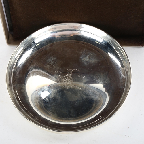 1163 - CHRISTOFLE - an electroplate bowl, diameter 14cm, original box