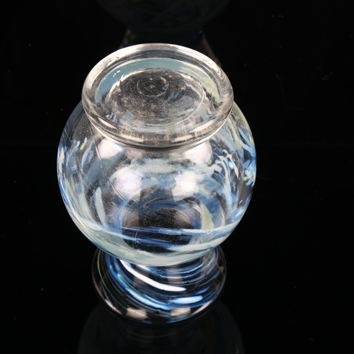 1164 - Muller Freres Studio glass vase, height 12cm