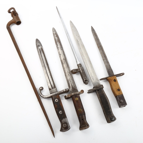 1179 - A group of 6 various bayonets