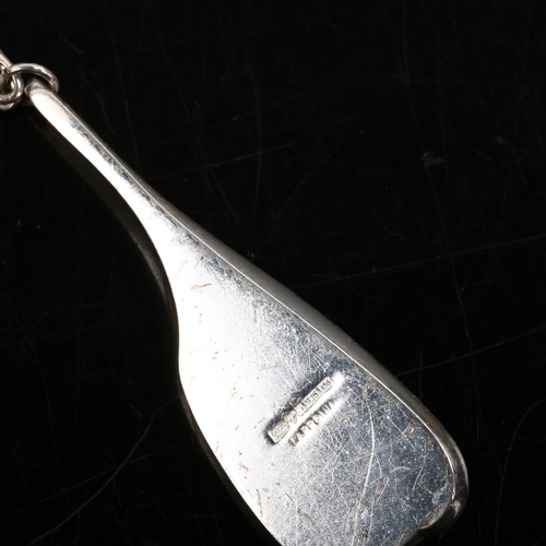 368 - BJORN WECKSTROM for LAPPONIA - a Finnish modernist sterling silver abstract pendant necklace, on sil... 