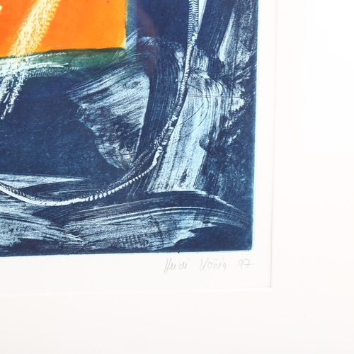 2007 - Heidi Koenig, colour etching, Pumo, 1997, signed in pencil, artist's proof, 49cm x 49cm, framed