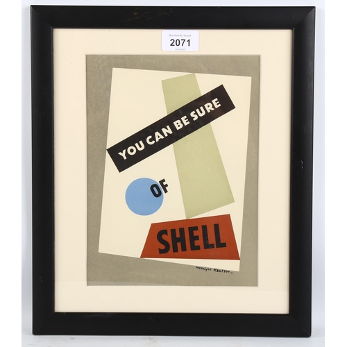 2071 - Edward McKnight Kauffer (1890-1954), lithograph on paper, You can be Sure of Shell, signed in the pl... 