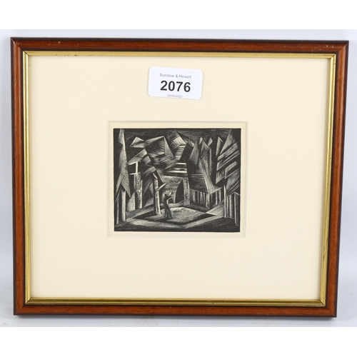 2076 - Paul Nash (1889-1946), wood engraving on paper, Siegfried, Act 11, from Wagner’s Music Drama of the ... 