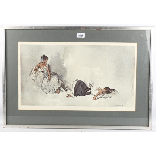 2087 - William Russell Flint, 3 colour lithographs, 2 numbered in pencil from editions of 850, framed (3)