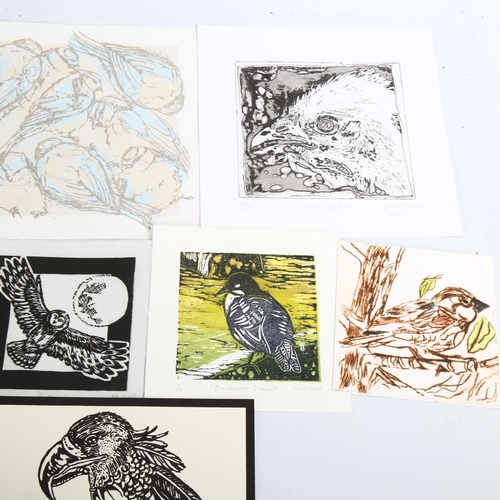 2100 - Folder of small handmade prints, various artists (11)