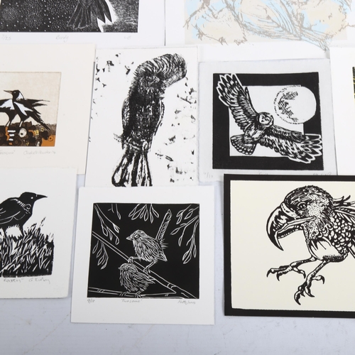 2100 - Folder of small handmade prints, various artists (11)