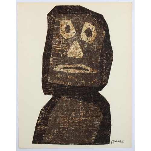 2140 - Jean Dubuffet (1901 - 1985), Face, 1958, lithograph, published by XXe Siecle, 31cm x 24cm, framed