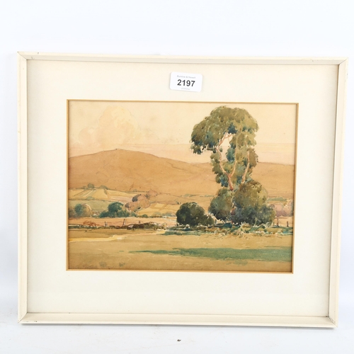 2197 - Maurice Canning Wilks, watercolour, from Glen Gormley Co Antrim, signed, 21cm x 28cm, framed