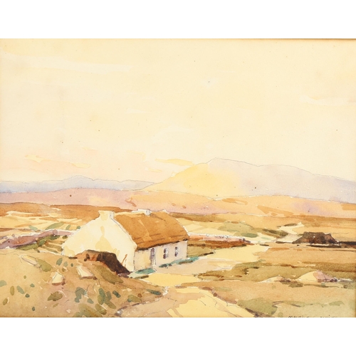 2198 - Maurice Canning Wilks, watercolour, Donegal Highlands Gweedore Co Donegal, signed with Belfast frami... 