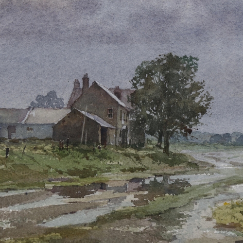 2241 - Ashton Cannell (1927 - 1994), watercolour, after rain Suffolk, 33cm x 52cm, framed