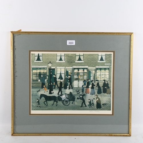 2243 - Helen Bradley (1900 - 1979), colour print, Hot Pies Now Ready, 1976, signed in pencil with further s... 