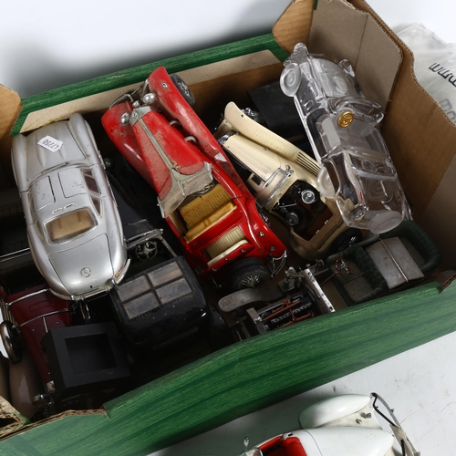 515 - Franklin Mint diecast cars, including 1954 Mercedes Benz 300SL, and a 1935 Auburn 851 Speedster, 9 i... 