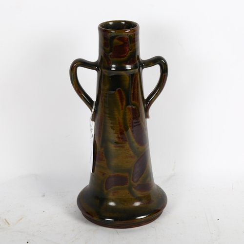 536 - Royal Doulton Art Nouveau 2-handled vase, 24cm