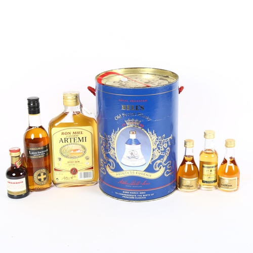 578 - Honey Rum liqueur, Princess Eugenie Bell's Whisky etc