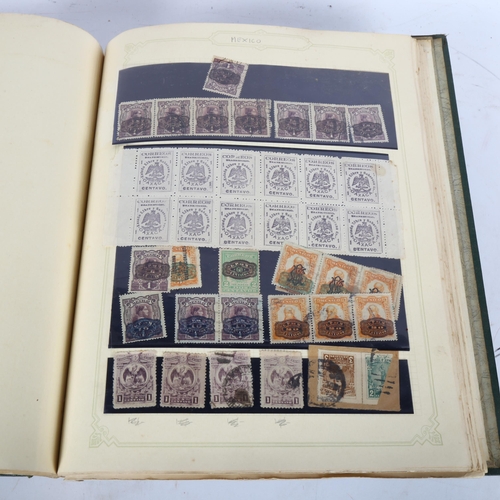 104 - An album of used world stamps, including Mexico, Cuba and Ethiopia