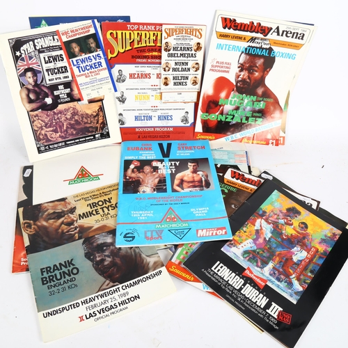 108 - 15 various boxing programmes, including WBA WBC IBF The Ultimate Champion of the World Mike Tyson vs... 