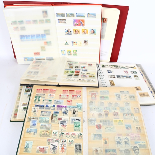 112 - A large quantity of mixed stamp albums, including American, commemorative collectors stamps includin... 