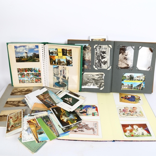 116 - 4 various postcard albums, topographical and vacation