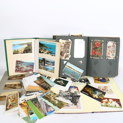 116 - 4 various postcard albums, topographical and vacation