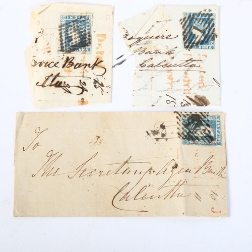 149 - POSTAGE STAMPS - India 1854 half Anna die.1.