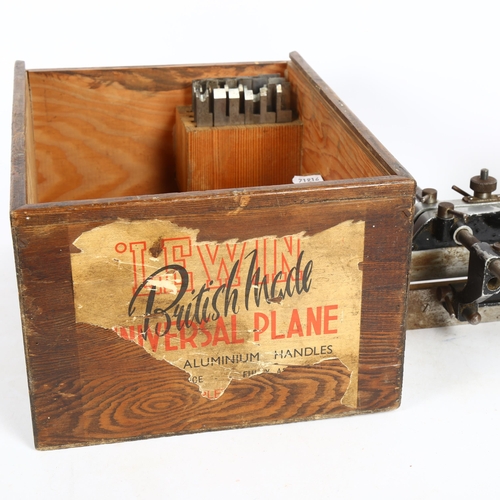 201 - Lewin universal plane and cutters, in original pine box