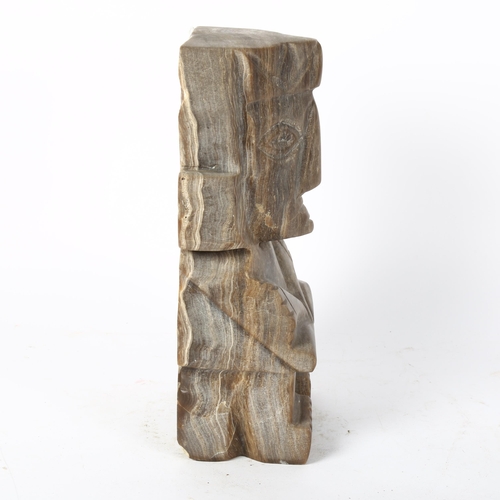 59 - A large South American marble ritualistic figure, height 30cm