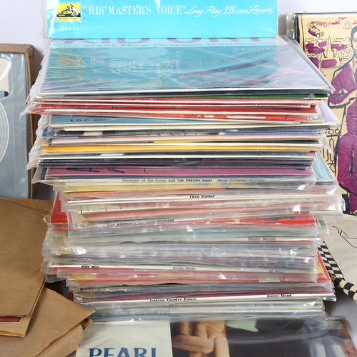 275 - A quantity of vinyl 78s and 45s, mostly jazz, including George Lewis, Chris Barber, Glenn Miller, Ea... 