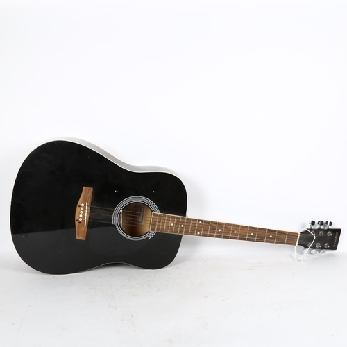 280 - A black C Giant 41' Western acoustic guitar