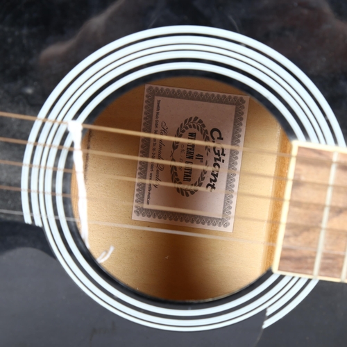 280 - A black C Giant 41' Western acoustic guitar